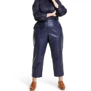 Women's High-Rise Taper Leg Faux Leather Pants - Rachel Comey x Target NWT